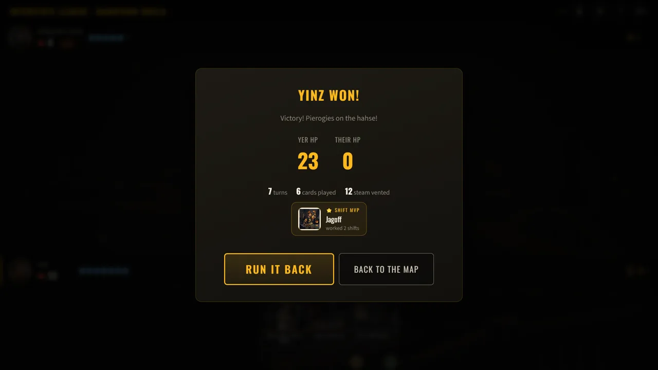 YINZ WON — the shift report